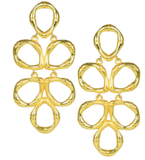 Lisi Lerch/ The Bamboo Ginger Earring/ Gold