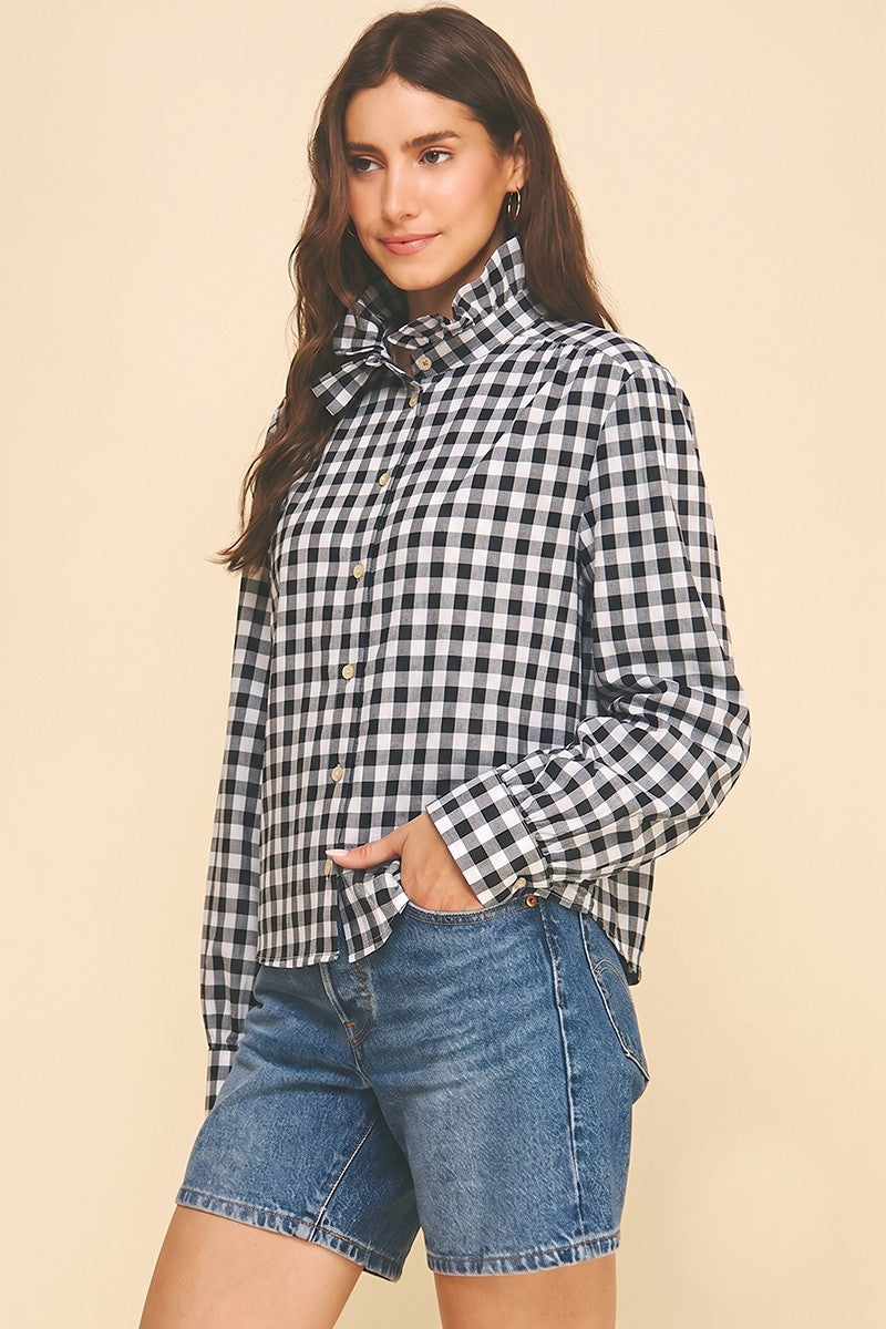 The Girlie Gingham Top