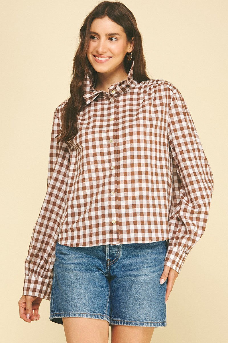 The Girlie Gingham Top