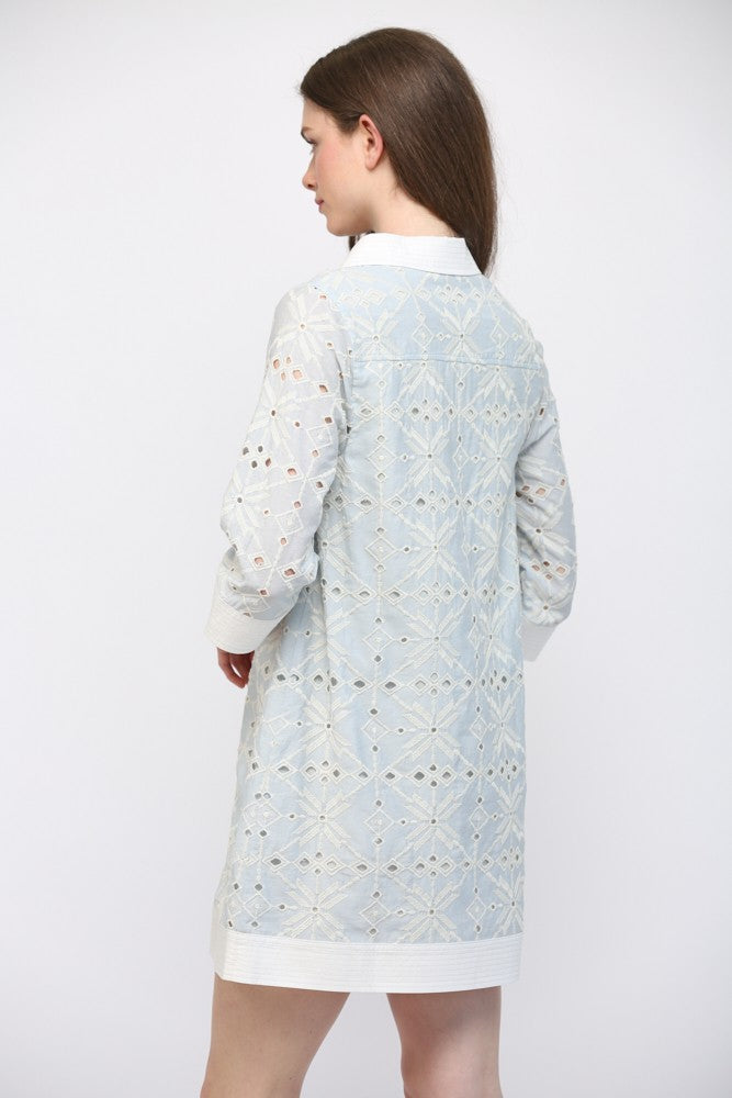 The Ela Eyelet Shift Dress