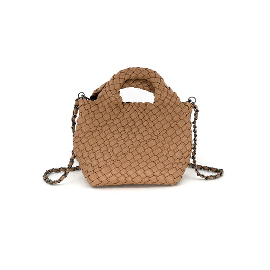 The Bray Braided Clutch/ Taupe