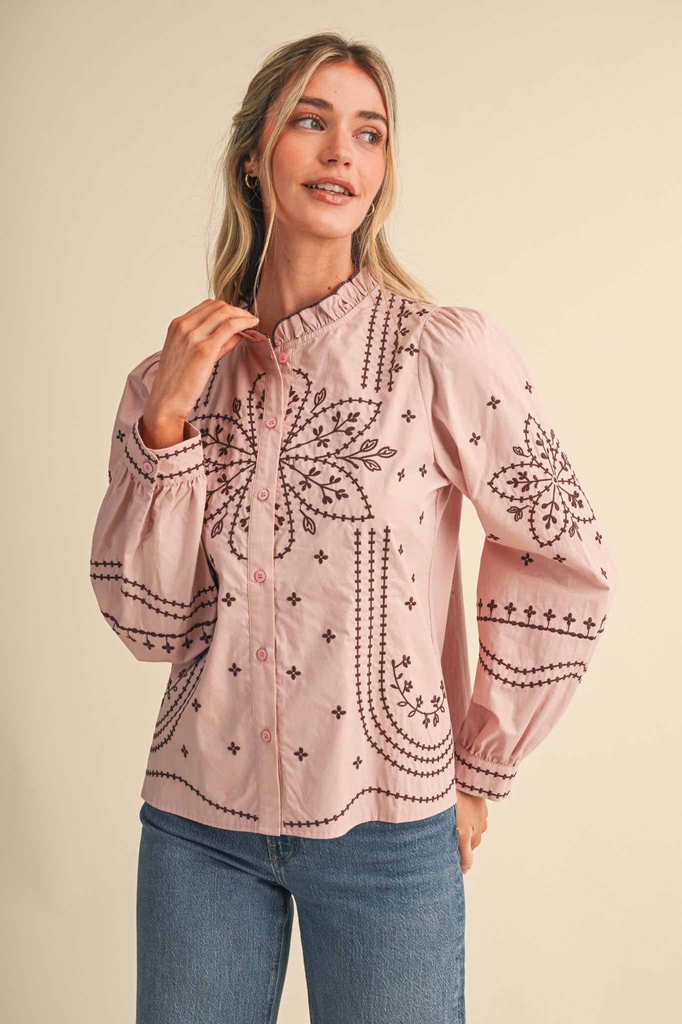 The Emma Embroidered Top