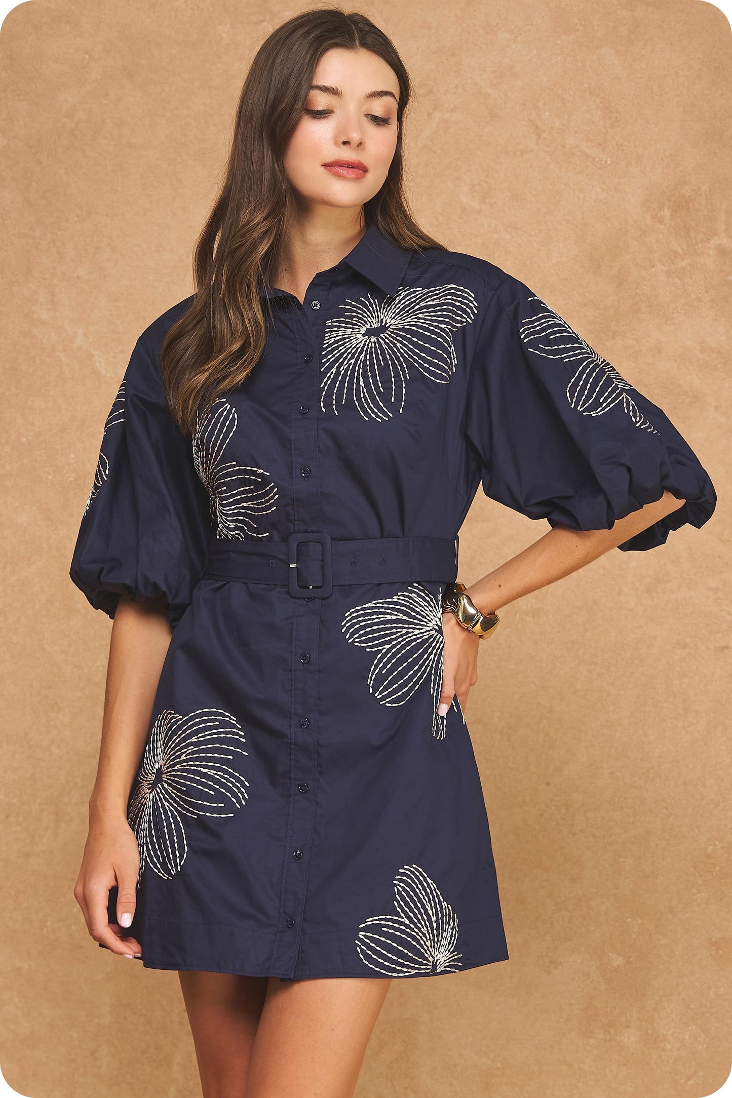 The Bara Belted Mini Dress