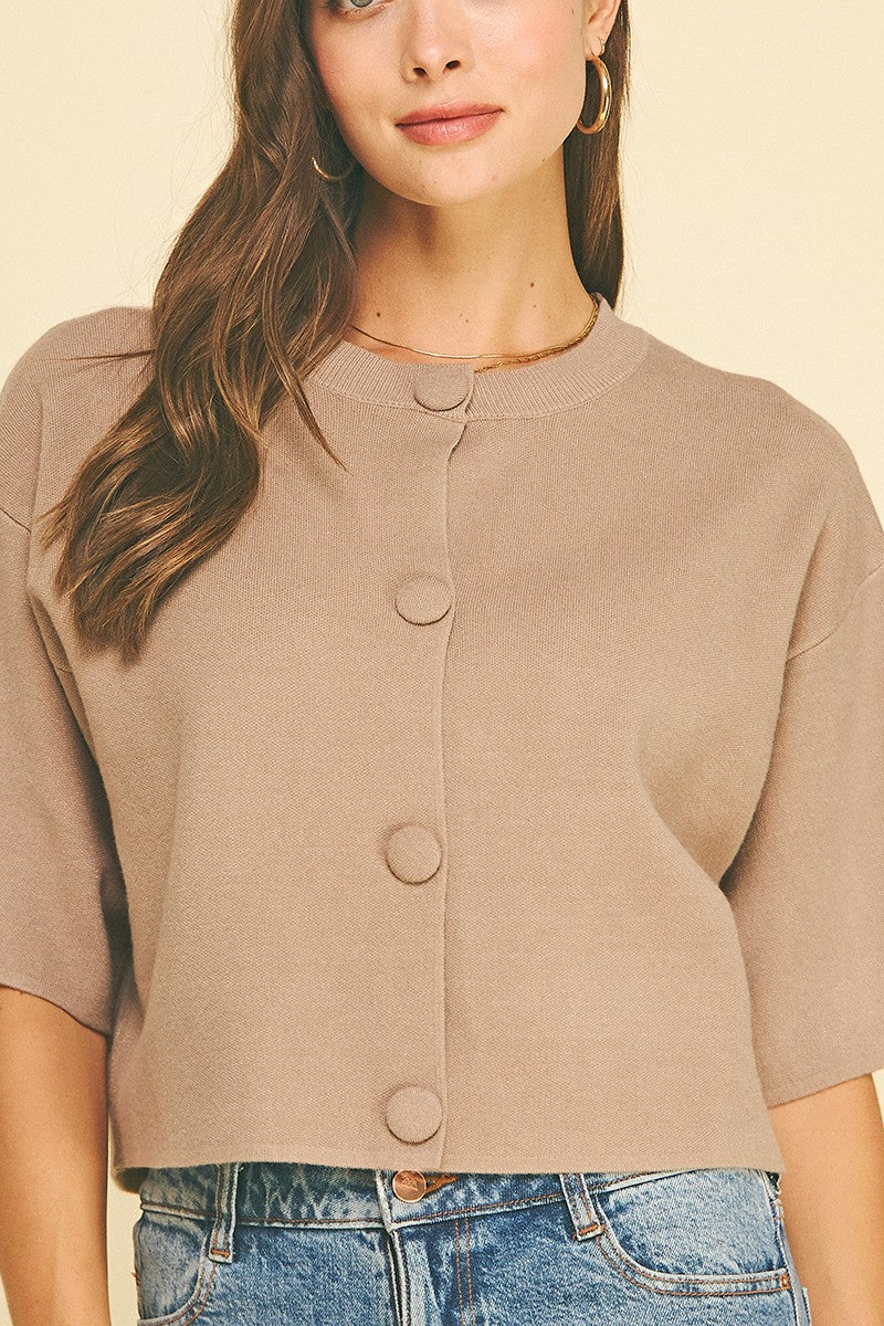The Brynn Button Sweater