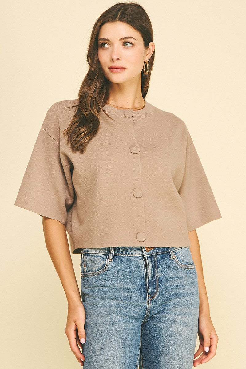 The Brynn Button Sweater