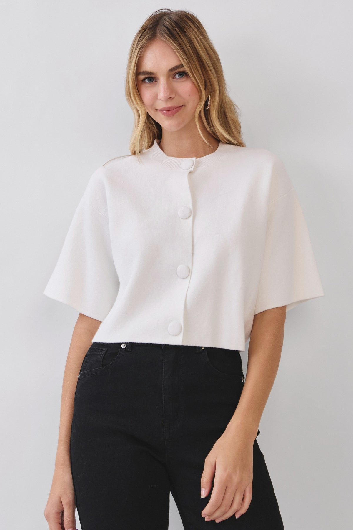 The Brynn Button Sweater