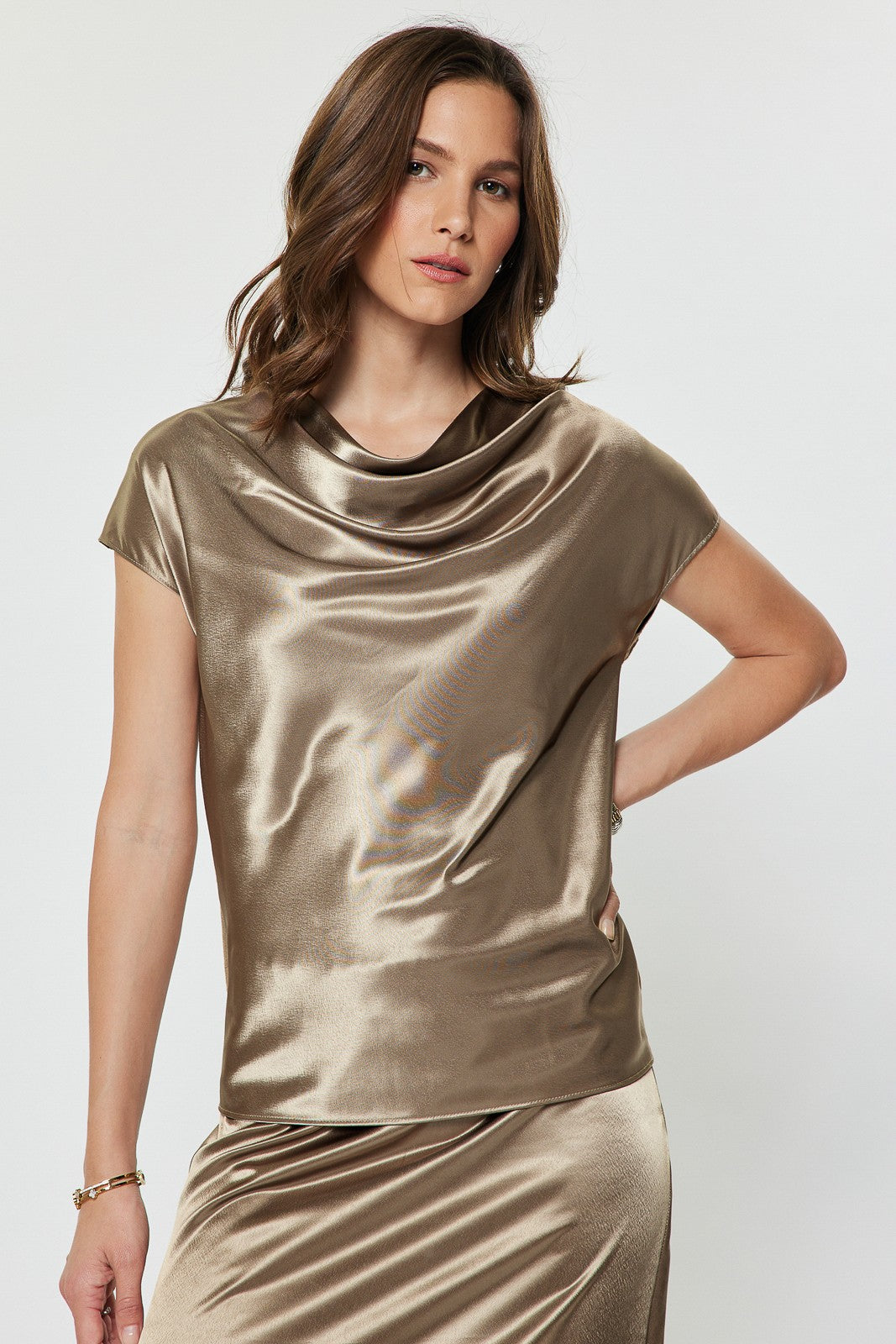 The Marleigh Metallic Top