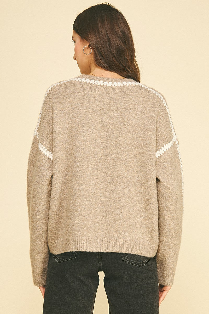 The Stephie Stitched Sweater
