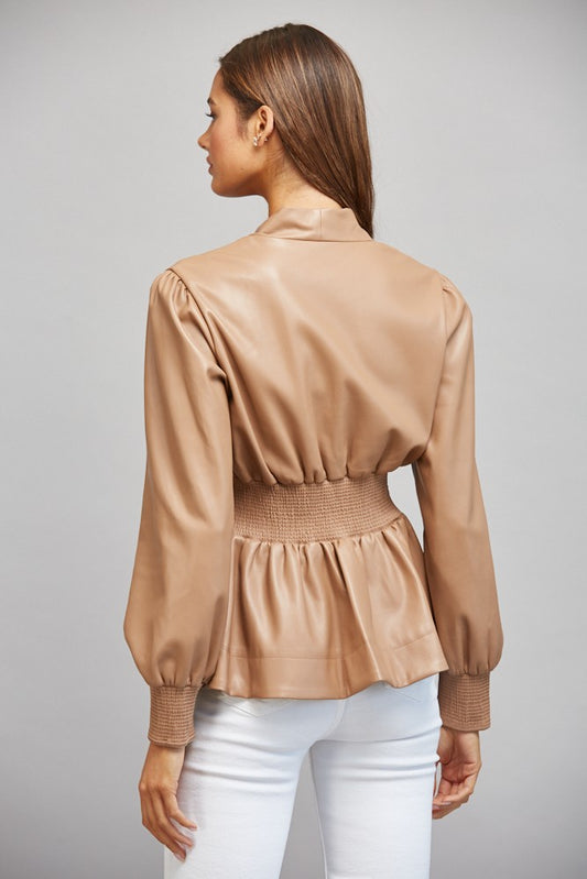 The Lilli Leather Top