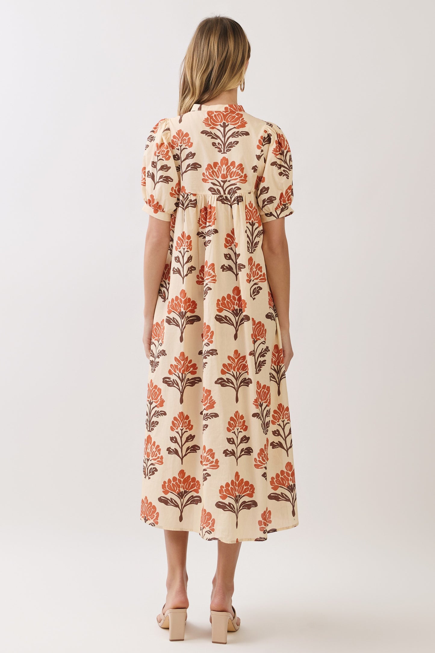 The Fall Time Floral Midi