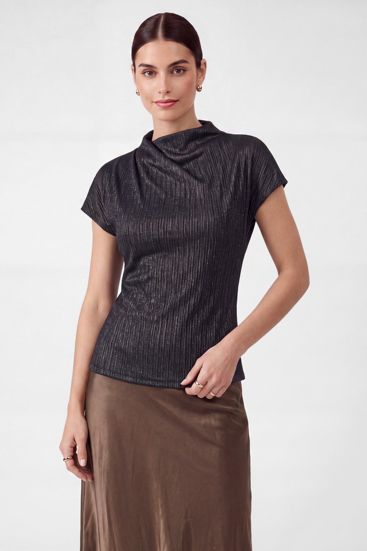 The Mimmie Metallic Top
