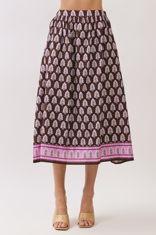 The Fawn Floral Midi Skirt