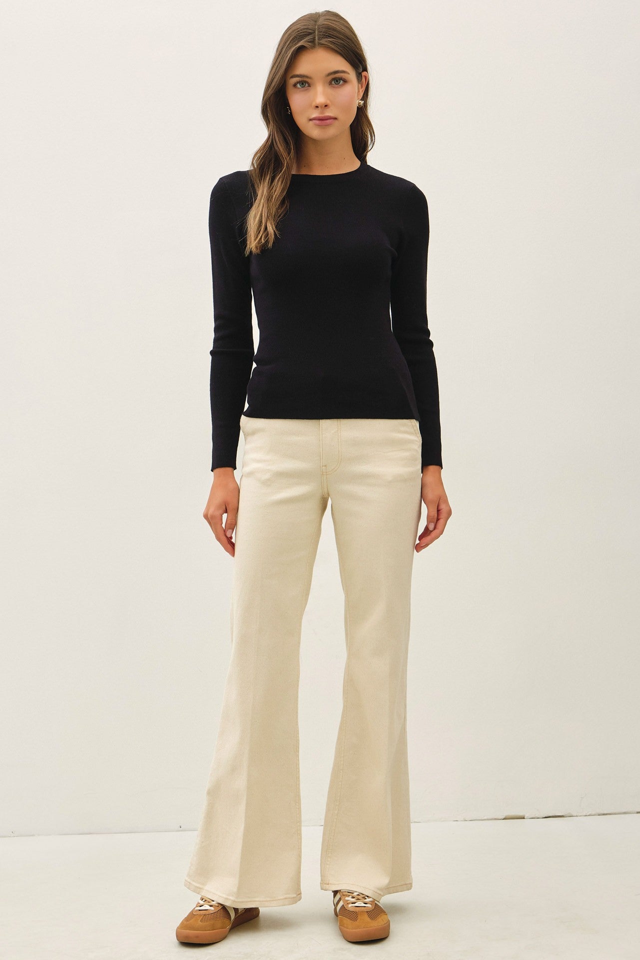 The Basic Pullover LS Top