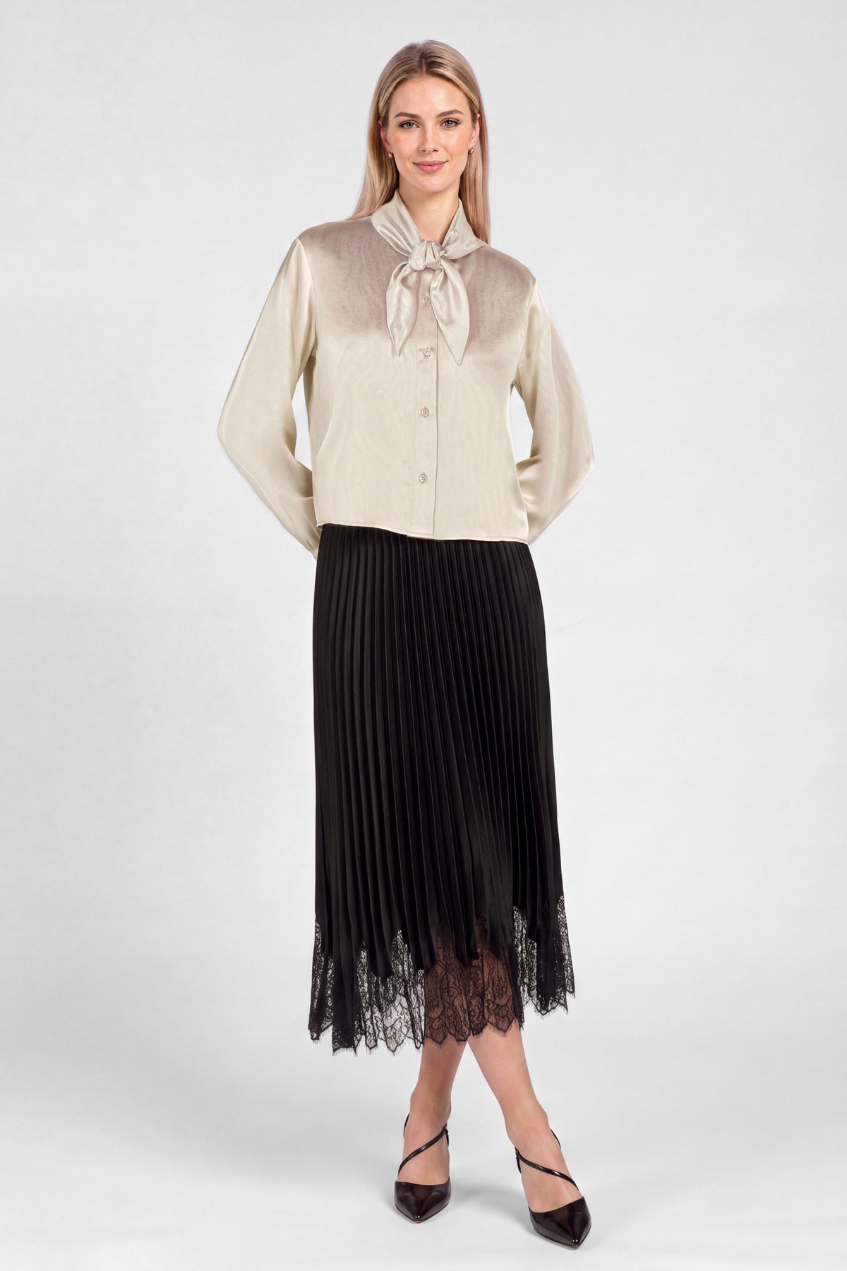 The Sharla Satin Blouse