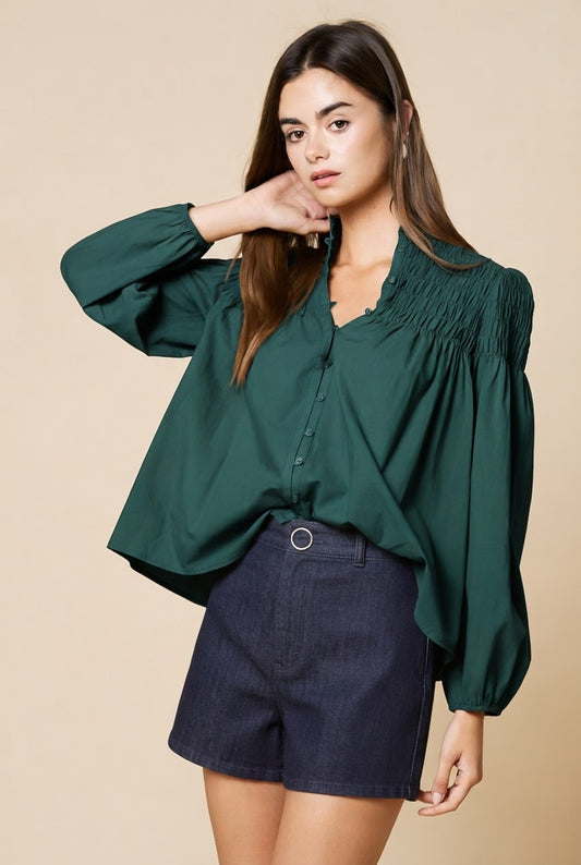 The Shirla Smocked Top