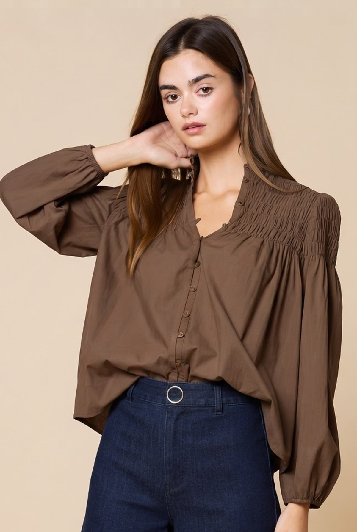 The Shirla Smocked Top