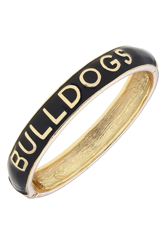 The GA Bulldogs Sculpted Bangle/ Black