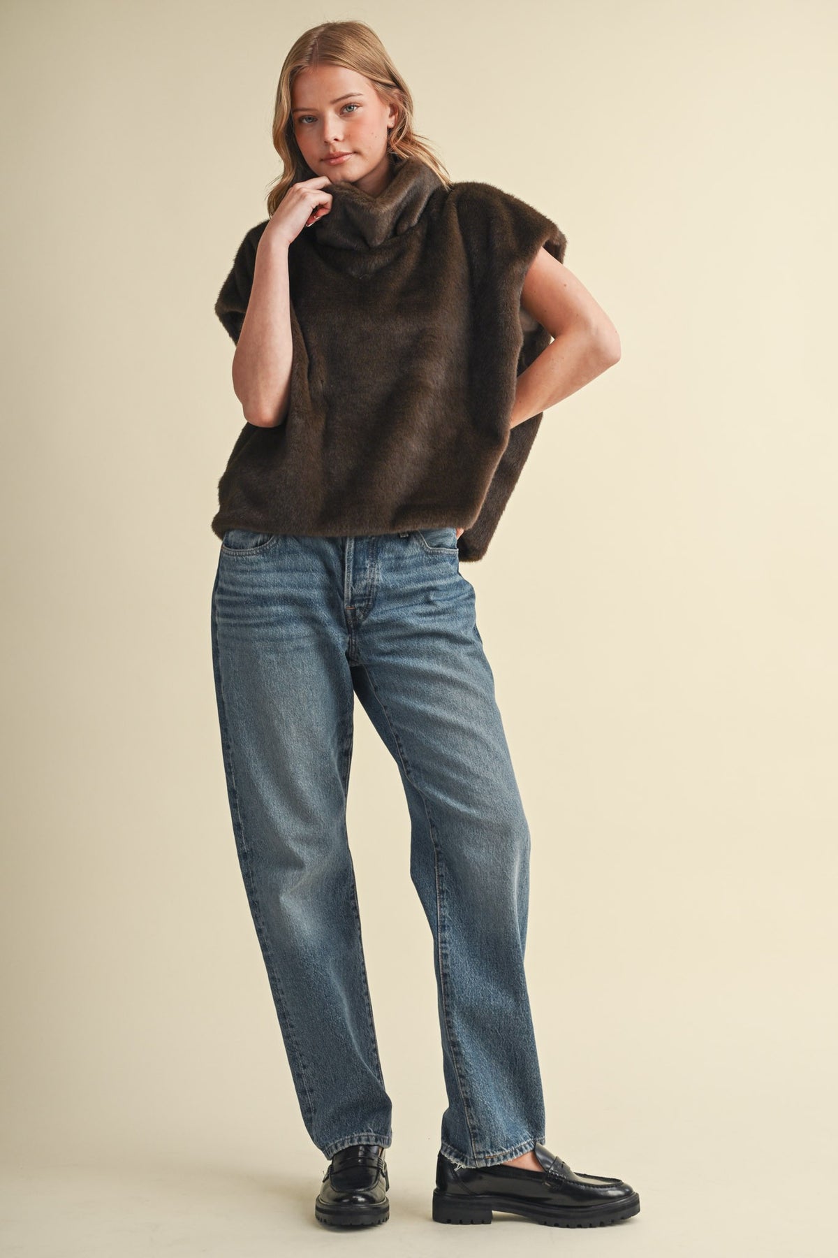 The Fenley Fur Topper