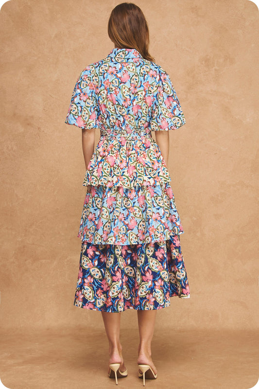 The Brynn Ruffle Midi