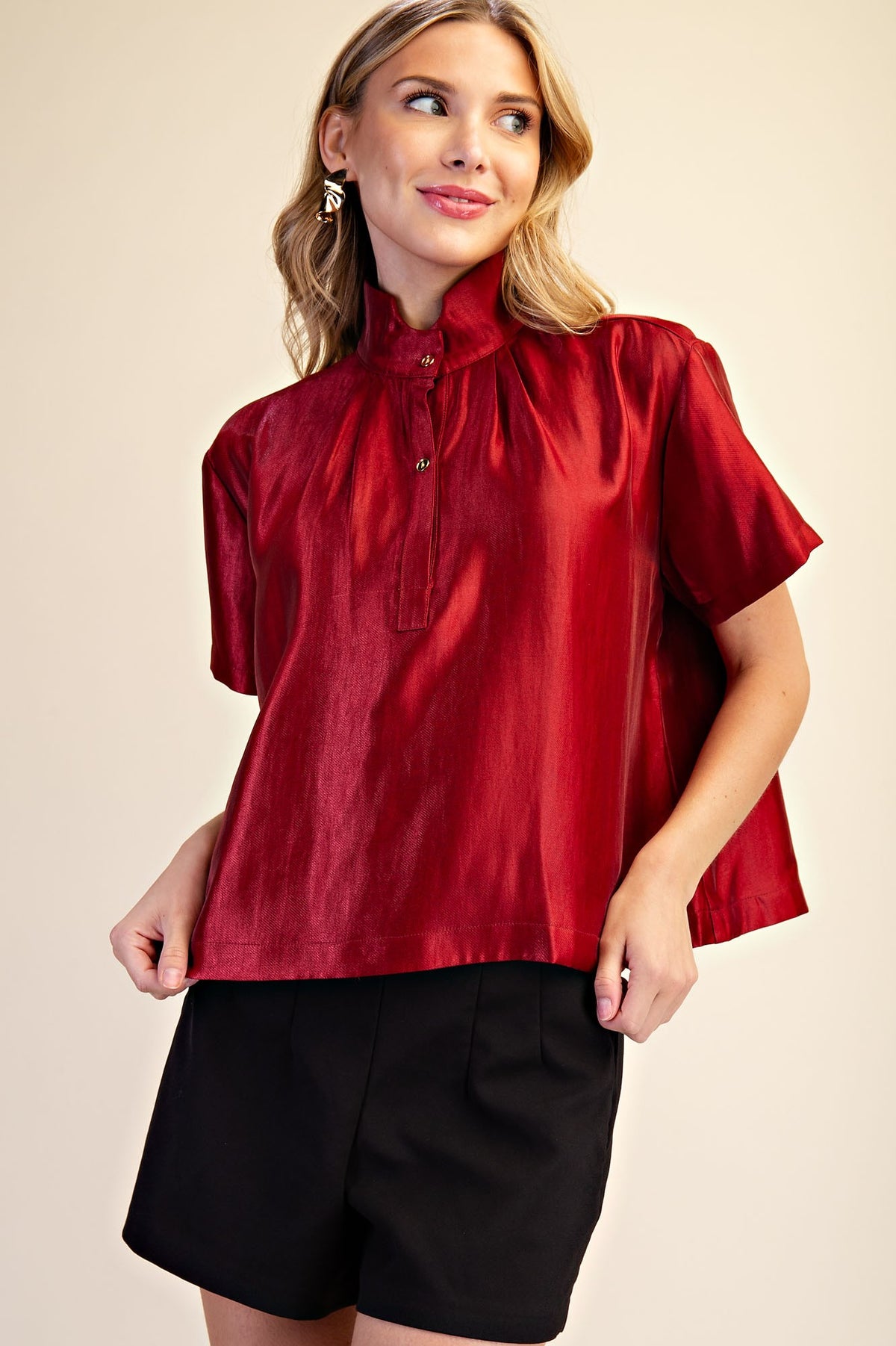 The Prisley Placket Top