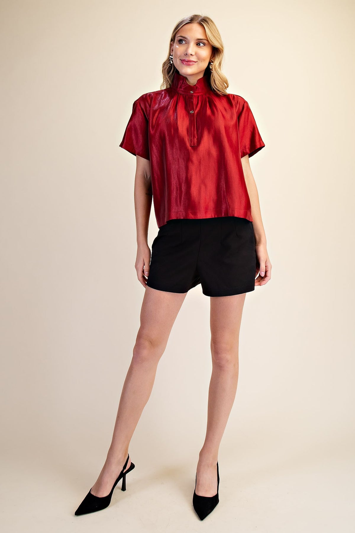 The Prisley Placket Top