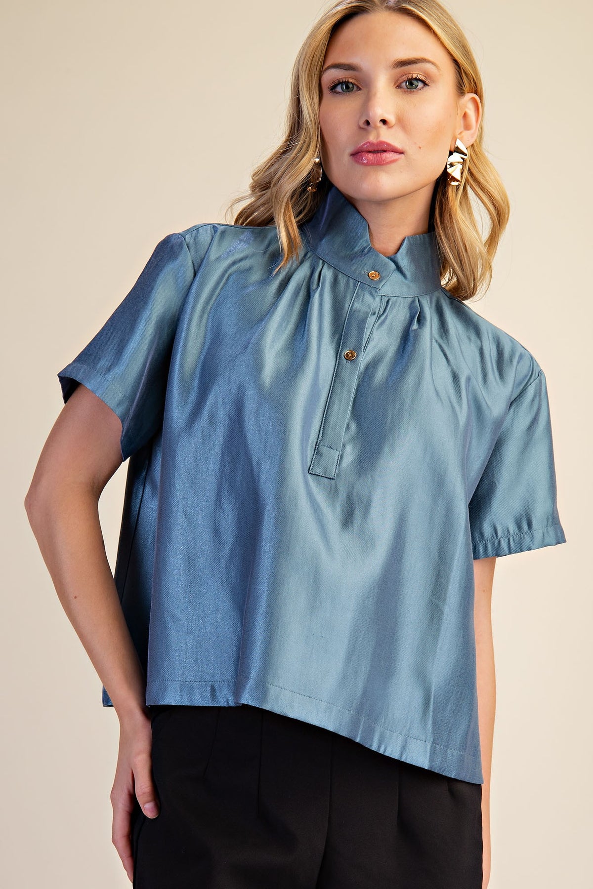 The Prisley Placket Top