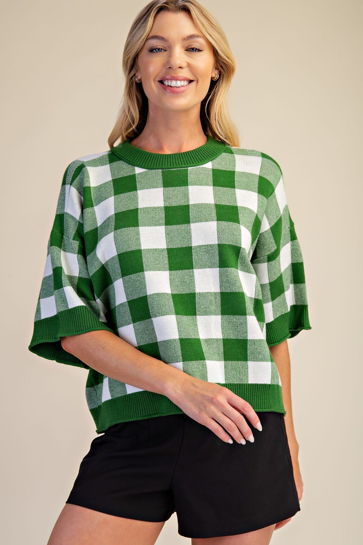 The Gretchen Gingham Sweater