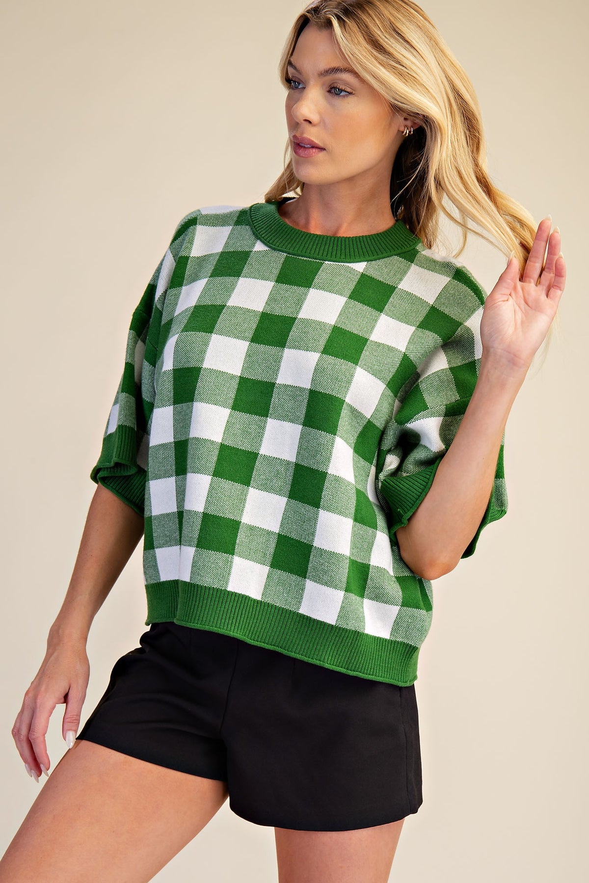 The Gretchen Gingham Sweater
