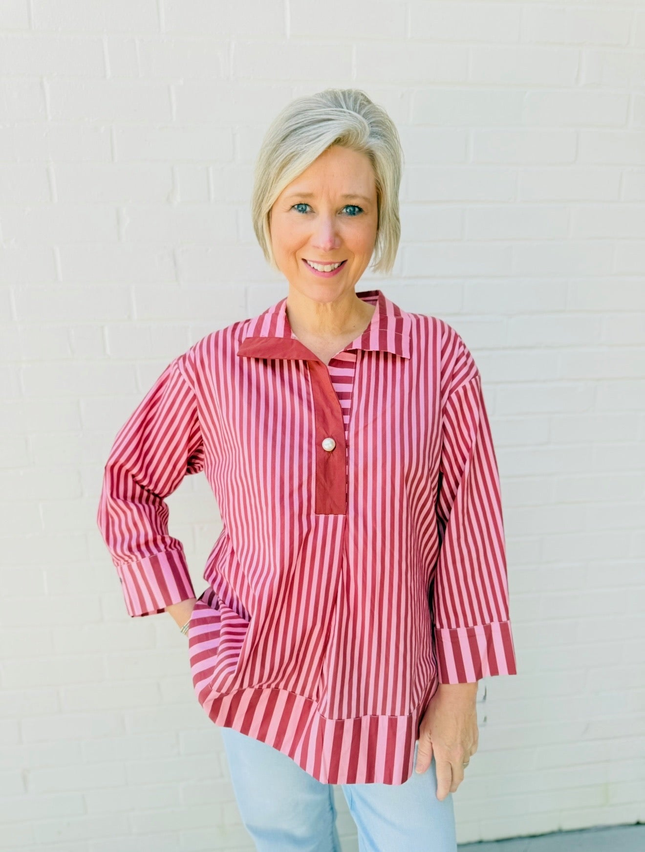 The Stella Striped Blouse