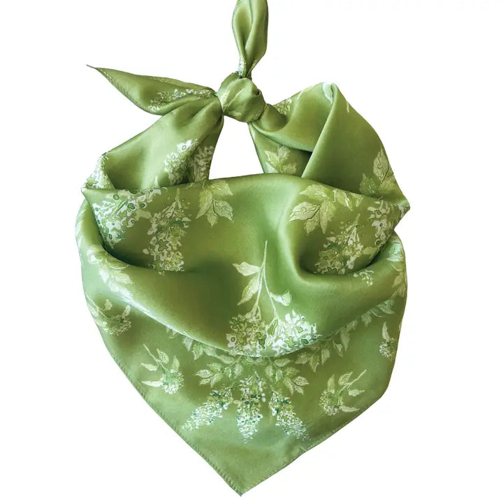 The Green Heirloom Hydrangea Scarf