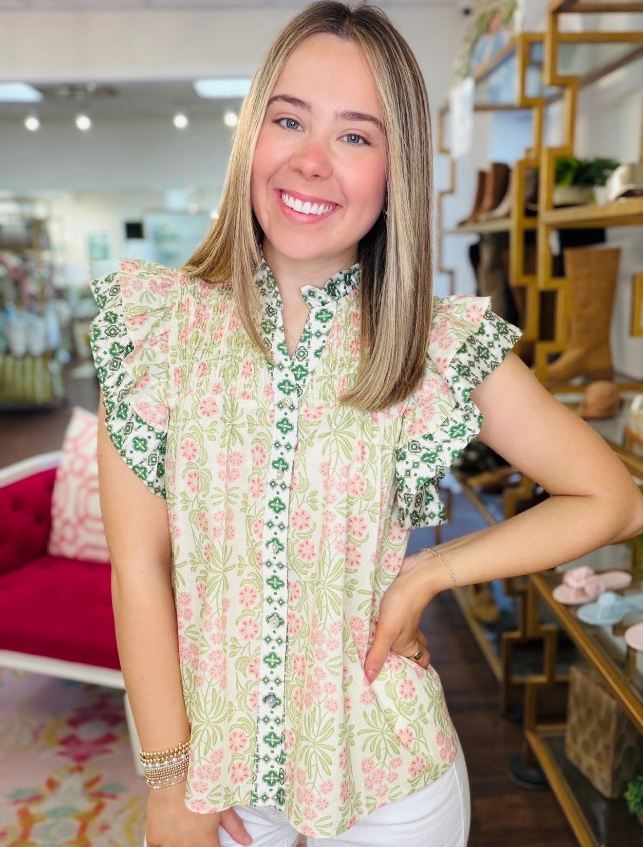 The Faith Flutter Top