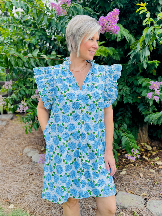 The Hollie Hydrangea Dress