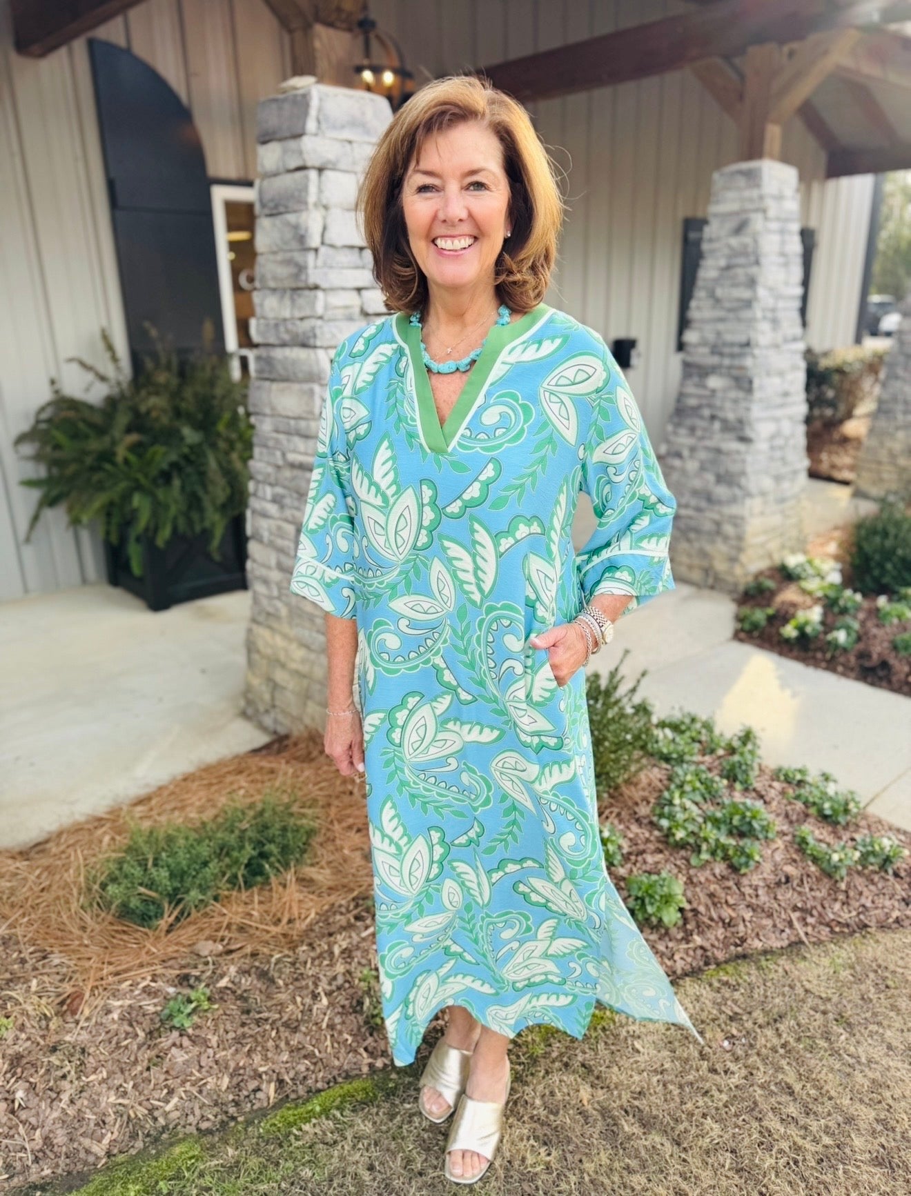 Jade/ The Tiffie Trimmed Maxi