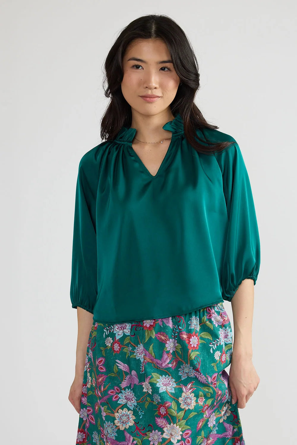 Double A/ The Cosette Top/ Teal