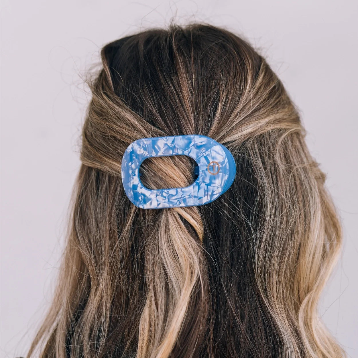 TELETIES/ Flat Round Hair Clip/ Small