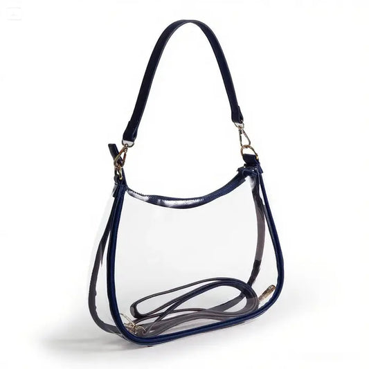 The Sara Large Clear Purse w/ Scarf/ Georgia Southern
