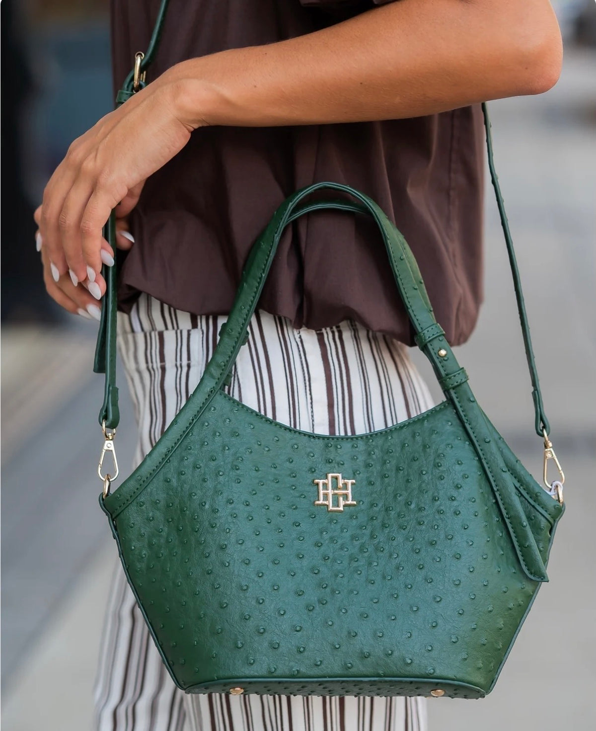 The Pierce Mini Tote/ Hunter Green EO