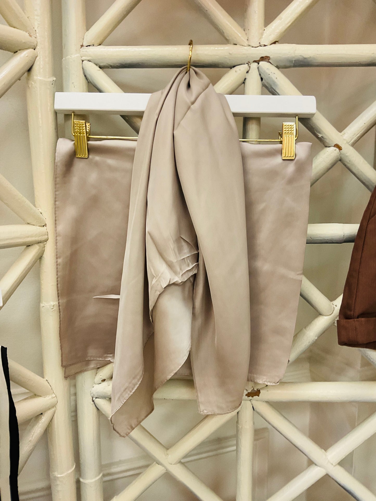 The Solid Satin Scarf