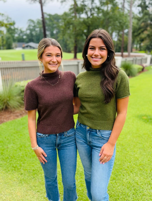 The Milee Mock Neck Sweater