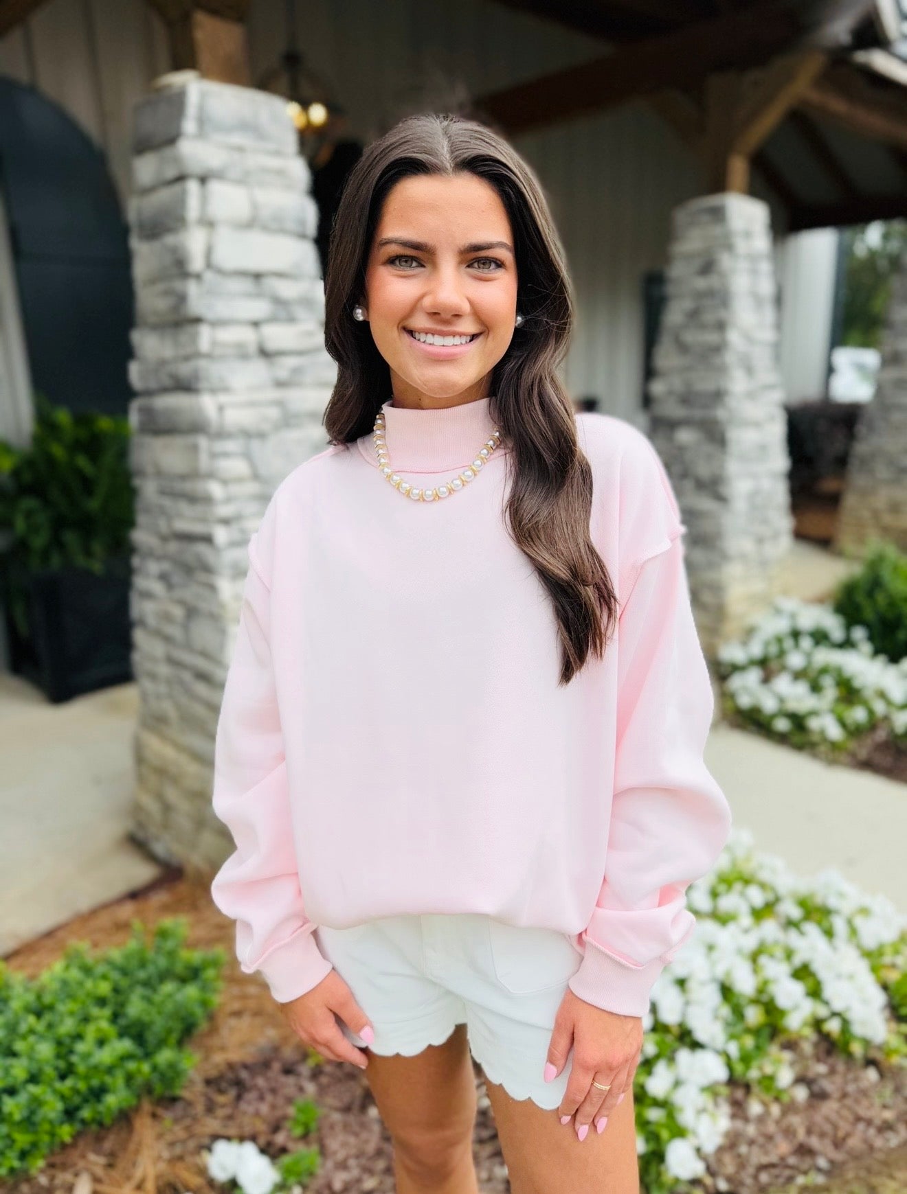 The Sara Solid Mock Neck / FINAL SALE