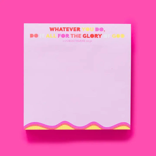 Sticky Notes Pad/ Bible Verse