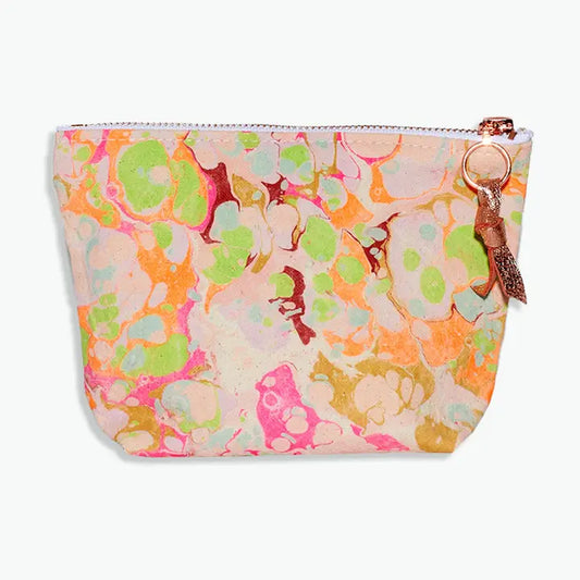 Astral Marbled Pouch/ Garden Party/ Small