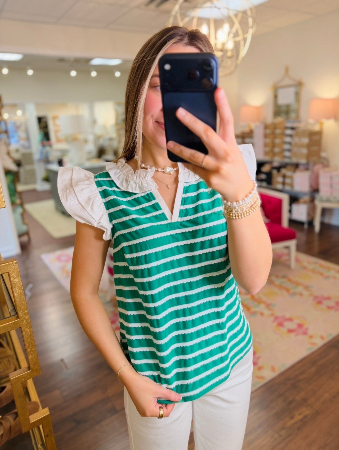 The Robbie Ruffle Top