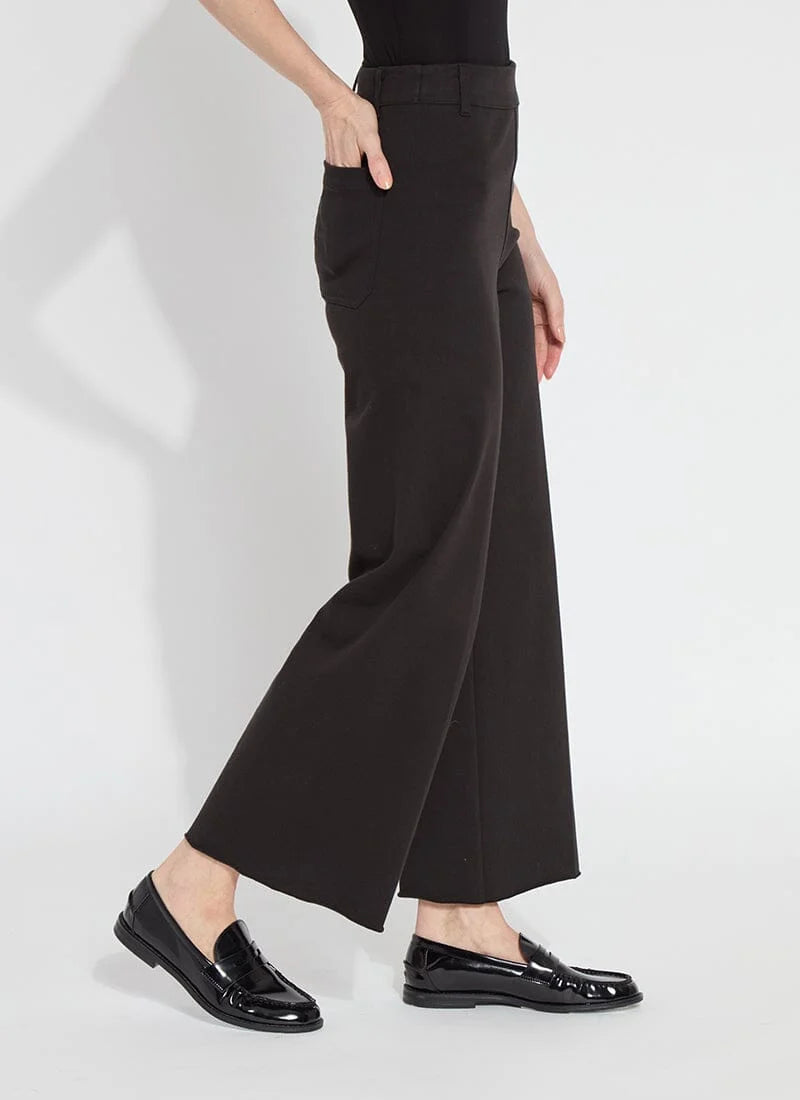 Lyssé/ The Erin Hi Waist Wide Leg Denim/ Black