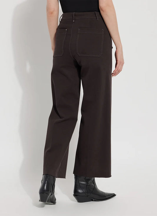 Lyssé/ The Erin Hi Waist Wide Leg Denim/ Double Espresso