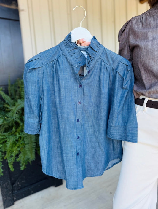 The Jodie Top/ Indigo Denim