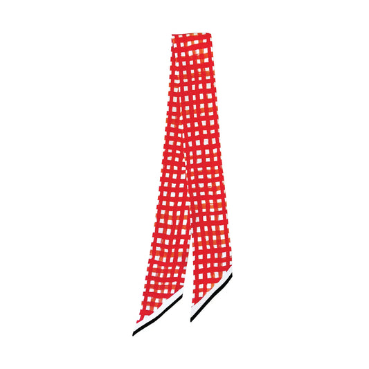 The Tailgate Check Twilly/ Red + Black