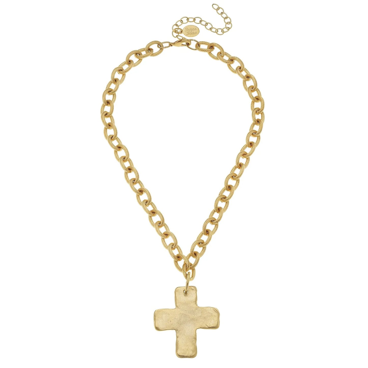 Susan Shaw/ Solid Cross Necklace