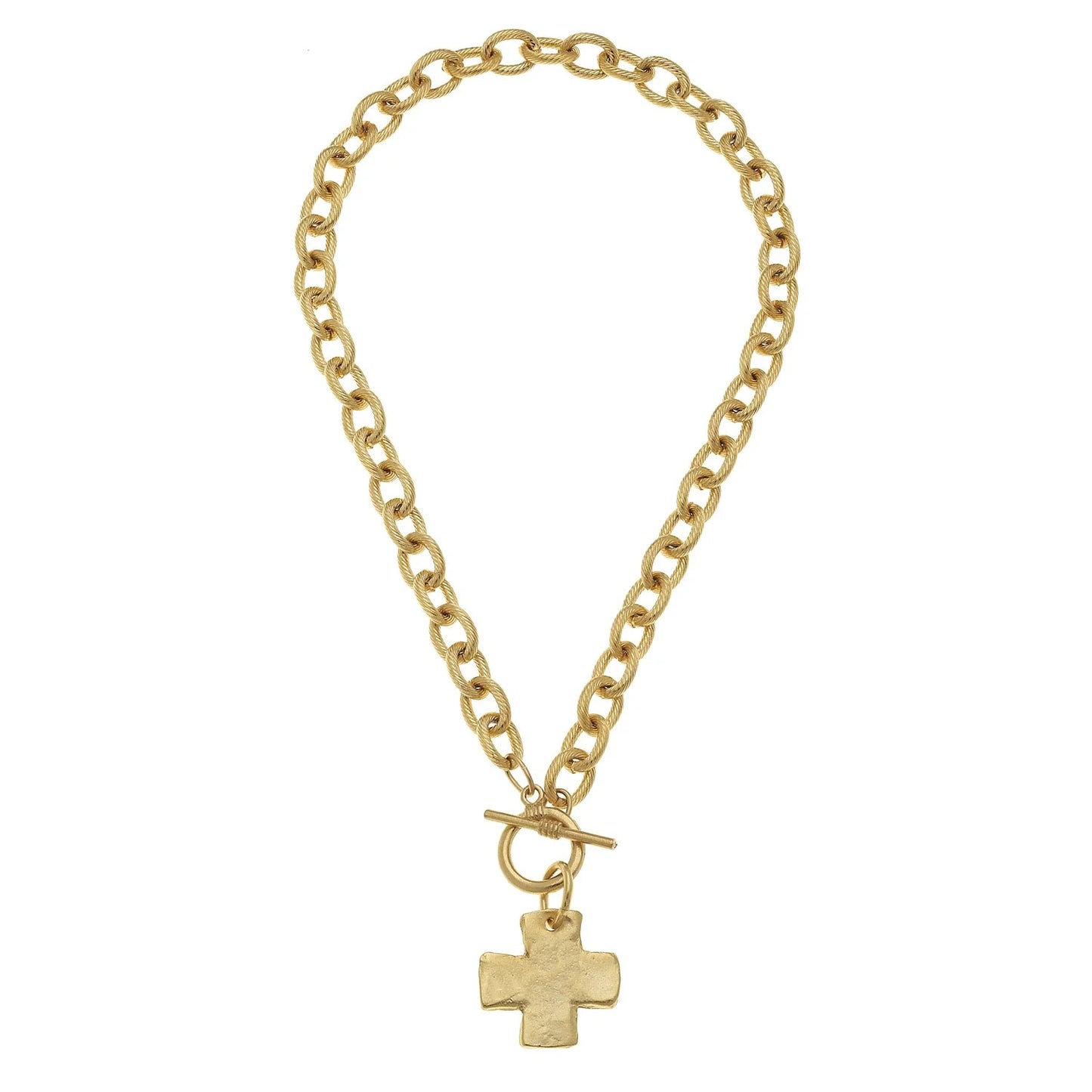 Susan Shaw/ Cross Toggle Necklace