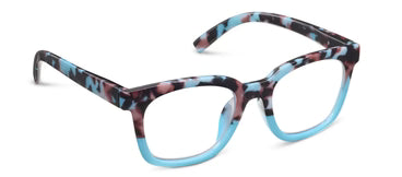 Peepers/ To the Max Eyeglasses/ Light Blue Botanico + Light Blue
